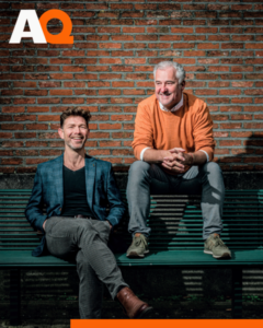 RUDI EN TIM OP BANK Rudi Francken en Tim Vermeire